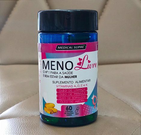 MenoLivre - Óleo de Prímula, Linhaça, Borragem e Amora em cápsulas