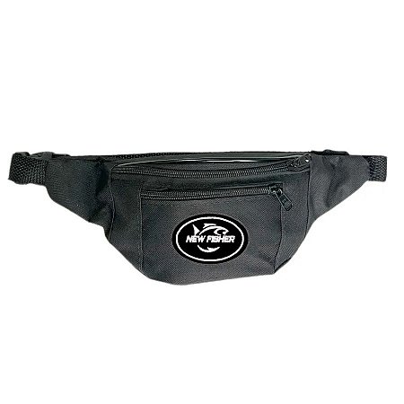 POCHETE 2 COMPARTIMENTOS NEW FISHER PRETA