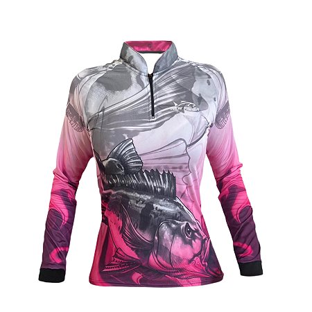 CAMISA DE PESCA FEMININA NEW FISHER TUCUNARÉ UV - (NF27F)