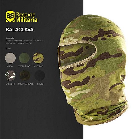 BALACLAVA RESGATE MILITARIA MULTICAM