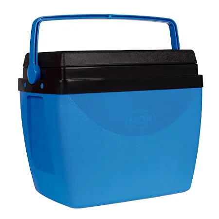 CAIXA TÉRMICA COM ALÇA 34L AZUL (TAMPA PRETA) - MOR