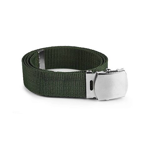 CINTO TATICO MILITAR RESGATE MILITARIA NIQUELADO VERDE