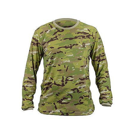 CAMISETA MANGA LONGA RESGATE MILITARIA MULTICAM