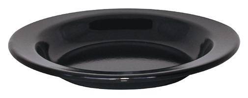 PRATO FUNDO ESMALTADO PRETO