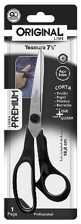 TESOURA AÇO INOX MULTIUSO 18,8CM 7½" ORIGINAL LINE