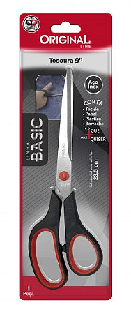 TESOURA AÇO INOX MULTIUSO 23.5CM 9" ORIGINAL LINE