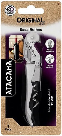 ABRIDOR DE GARRAFA E SACA ROLHAS ATACAMA CROMO SL0258D