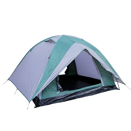BARRACA GUEPARDO VENUS ULTRA 4 PESSOAS - 2 PORTAS VERDE/CINZA (coluna d'água 2500mm)
