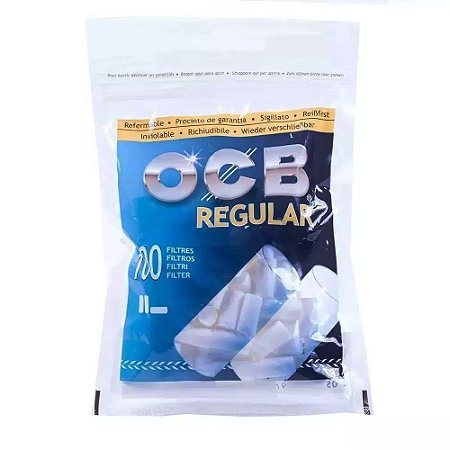 FILTRO PARA CIGARRO OCB REGULAR PACOTE COM 100