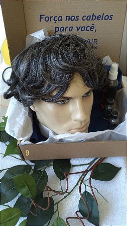 PRÓTESE CAPILAR MASCULINA EM LACE CABELO HUMANO DALILA HAIR