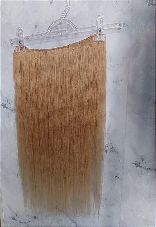 APLIQUE PERSONALIZADO 56 TIC TAC CABELO HUMANO LOIRO MÉDIO 50CM