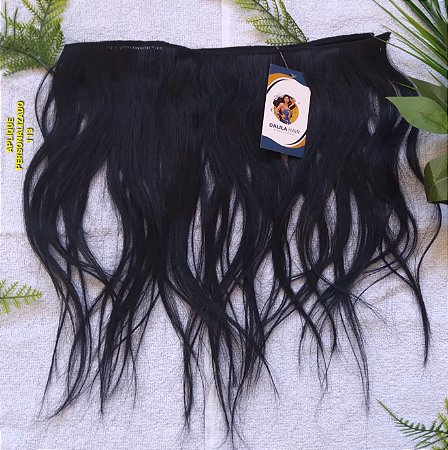 CABELO HUMANO TECIDO CASTANHO ESCURO 28CM TECIDO N 113