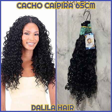 CABELO HUMANO CACHO CAIPIRA CAST. ESC. 65CM