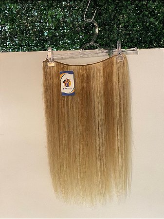 CABELO HUMANO LOIRO COM MECHAS CABELO TECIDO N 76