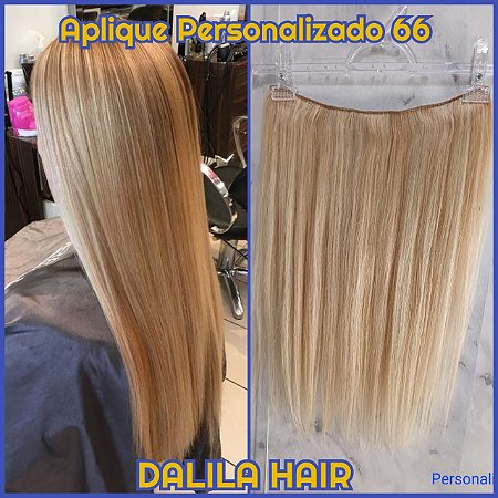 APLIQUE PERSONALIZADO 66 TIC TAC CABELO HUMANO