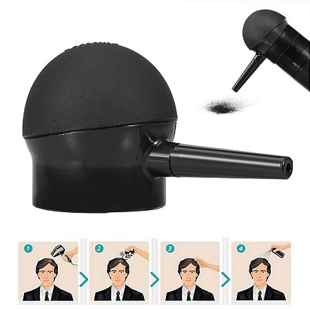 Maquiagem para cabelo + bomba Borrifadora Para Disfarçar Calvície Queda Cabelo