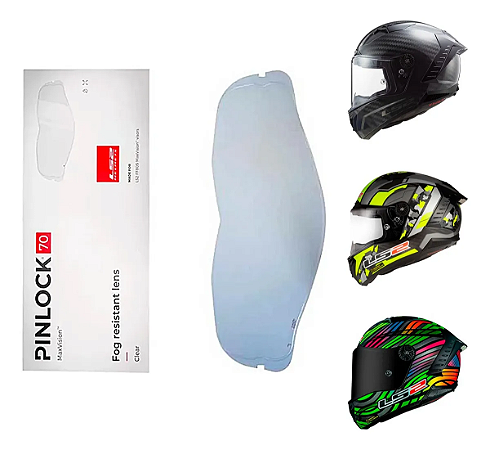 KIT LS2 THUNDER (PINLOCK/TEAR-OFF/ALMOFADA/REFLETIVOS/CHAVE)