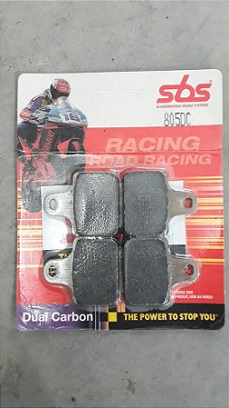Jogo de Pastilhas de freio dianteira para Pinça Racing SBS - 805DC
