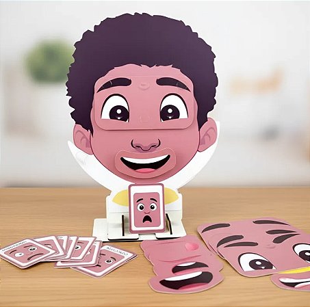 Expressões Faciais Frente e Verso  PRETO