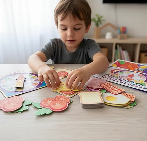 Montando o sanduiche