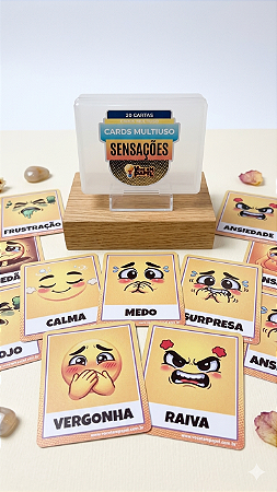 Cards Emoções e Sensações Infantil Recurso Terapêutico e Pedagógico