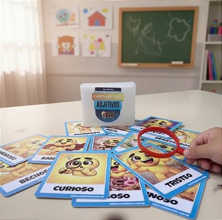 Cards Adjetivos Infantil Recurso Pedagógico Educativo Terapeutico (Leitura Escrita Oralidade)