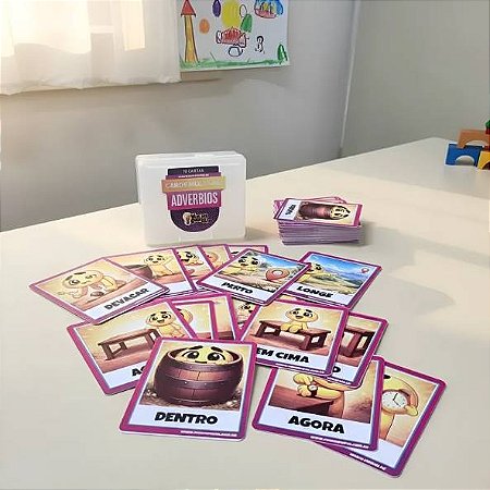 Cards Advérbios Infantil Recurso Pedagógico Educativo Desenvolvimento Linguagem Leitura Escrita Lúdico