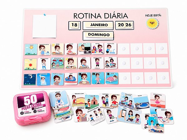 KIT ROTINA DIARIA + KIT 50 PEÇAS MASC OU FEM