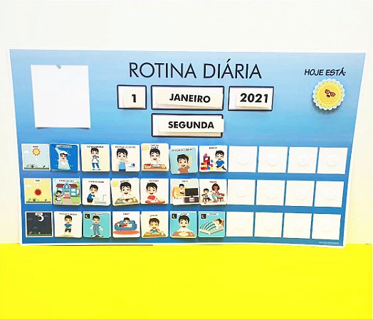 Rotina Diaria com Calendário - Masculino ou Feminino