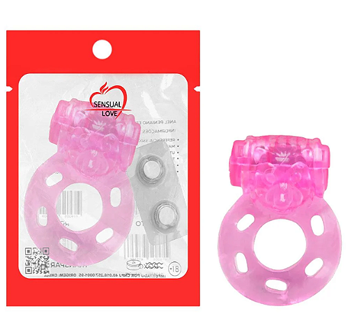 ANEL PENIANO COM VIBRADOR - IMPORTADO