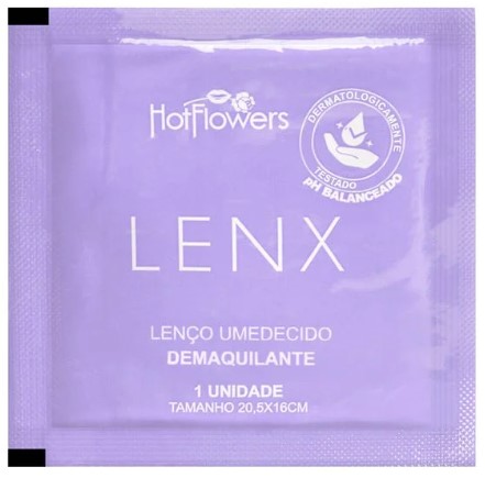 LENX LENÇO UMEDECIDO DEMAQUILANTE - HOT FLOWERS