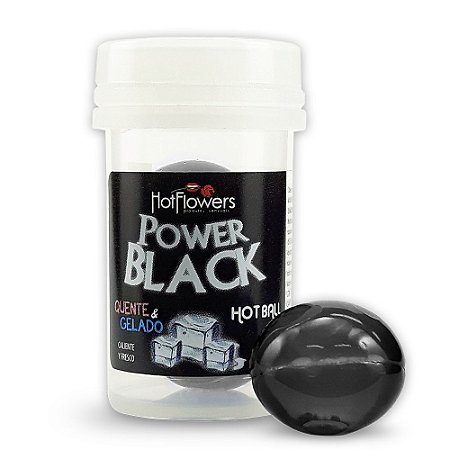 CÁPSULA LUBRIFICANTE HOT BALL - POWER BLACK 2un 3g