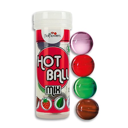 CÁPSULA LUBRIFICANTE HOT BALL - MIX 4un. 3g.