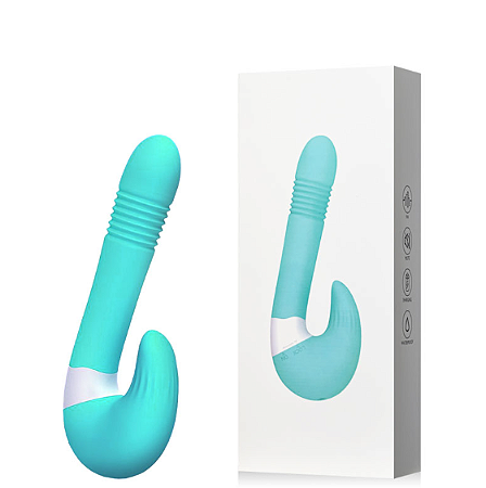 VIBRADOR DUPLO VAI E VEM RECARREGÁVEL - IMPORTADOS