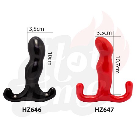 ESTIMULADOR DE PRÓSTATA (PRETO - VERMELHO)
