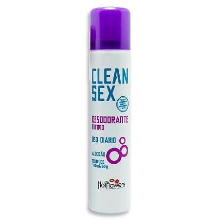 DESODORANTE ÍNTIMO - CLEAN SEX - ALGODÃO 100ml