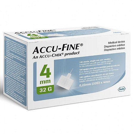 Agulha Accu Fine Pen 4mm C/100