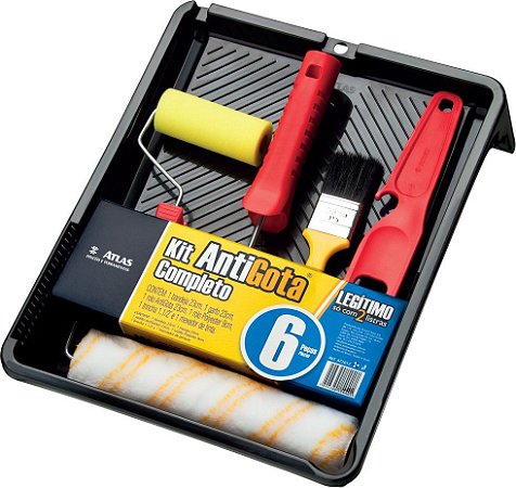 KIT ANTIGOTAS PARA PINTURAS 6 PEÇAS - ATLAS