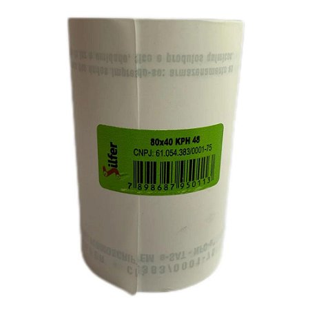 BOBINA TERMICA BRANCA 80MM X 40M X 48G -KPH