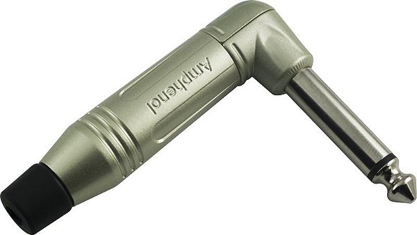 Conector plug  P10 Mono Macho De Cabo Em L 90° Amphenol Acpmrn