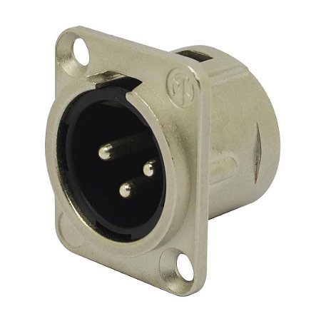 Conector plug  Xlr Macho 3 Pinos Neutrik Nc3mdl1