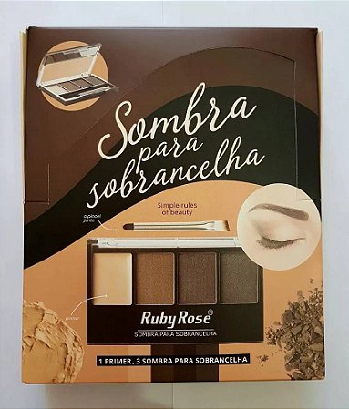 Trio De Sombras, Primer Para Sobrancelhas Ruby Rose Hb-9354