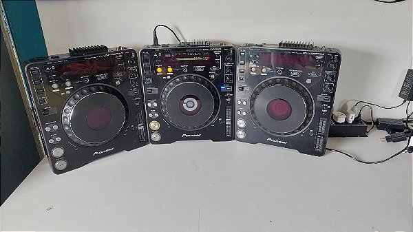 KIT 3 CDJ PIONEER SENDO 02 - 1000mk3 e 01 - 1000mk2 USADAS