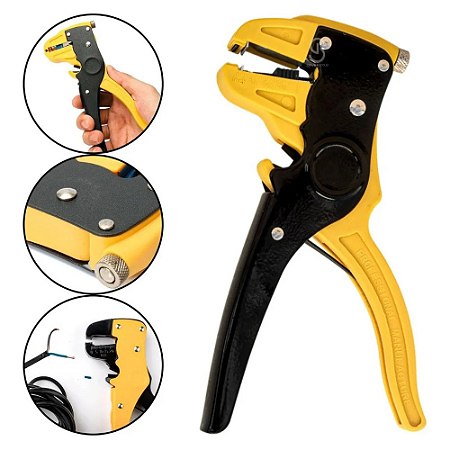 Alicate Decapador De Fio Desencapador Cabo 0,2 A 6mm Potente BOMVINK BOM-1705