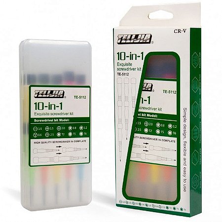 Kit De Ferramentas KLTE-5112 TELIJIA  Chave De Fenda 10 Em 1 Para Celular