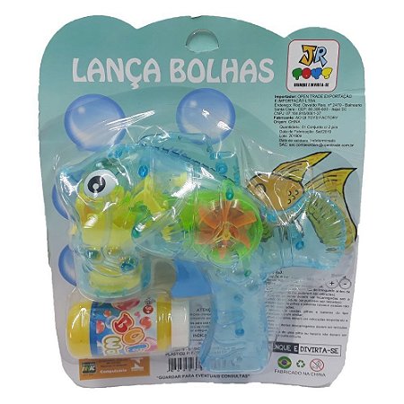 Brinquedo Lançador Pistola De Bolhas De Sabão - Jr Toys