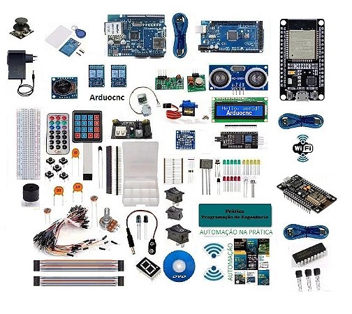 Kit Automação Para Arduino ATMega 2560 ESP32 Dev Kit Java Iot Ethernet Wifi 802.11