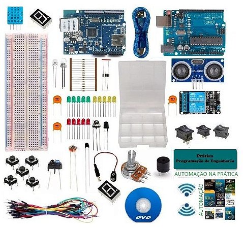 Kit Para Arduino Uno R3 Intermediário Automação + Brinde