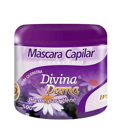 Mascara Capilar Hidratante Henê Divina Dama 01x500g Incolor