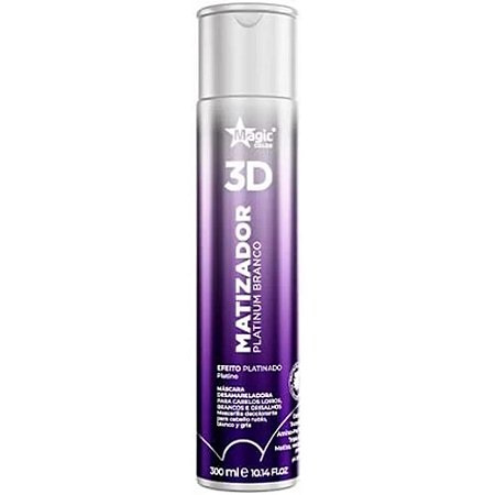 Matizador 3D Magic Color Efeito Platinado Platinum Branco 300ml